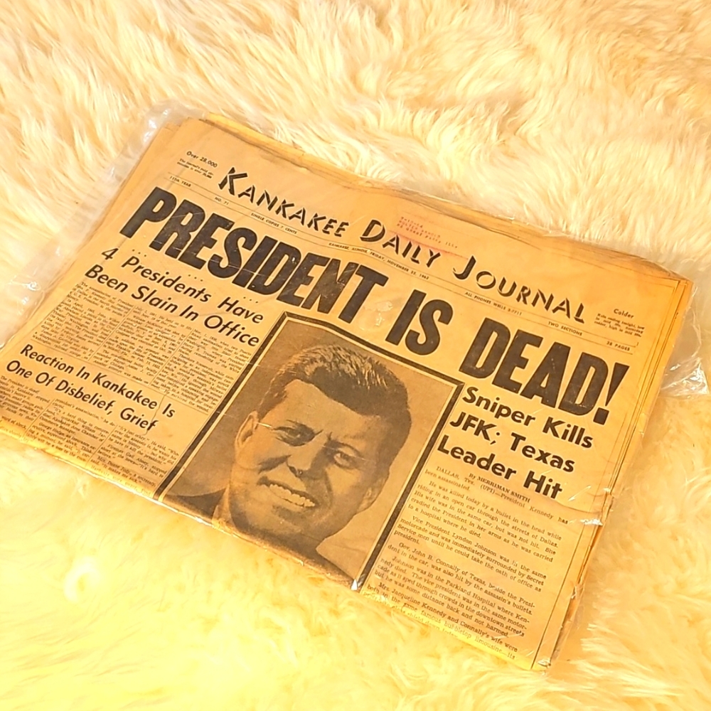 KANKAKEE DAILY JOURNAL PRESIDENT IS DEAD! 1963